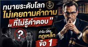 ทนายระดับโลกไม่เคยถามคำถามที่ไม่รู้คำตอบ — ทำไมนี่คือกฎเหล็กข้อ 1